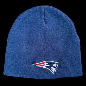 New England Patriots Navy Blue Knit Beanie NFL FanGear Hat